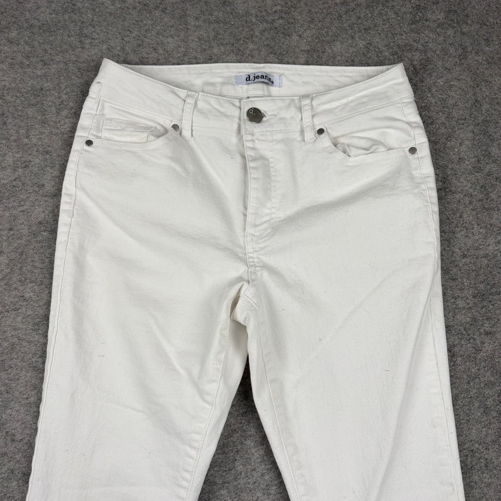 d.jeans Skinny Jeans Womens 6 White Stretch Denim High Rise Casual Classic